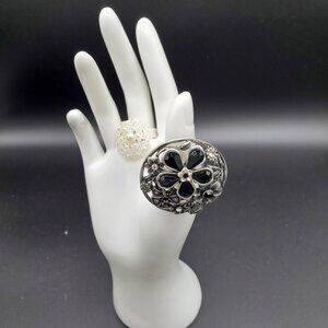 Set of 2 Stretchy Statement Rings